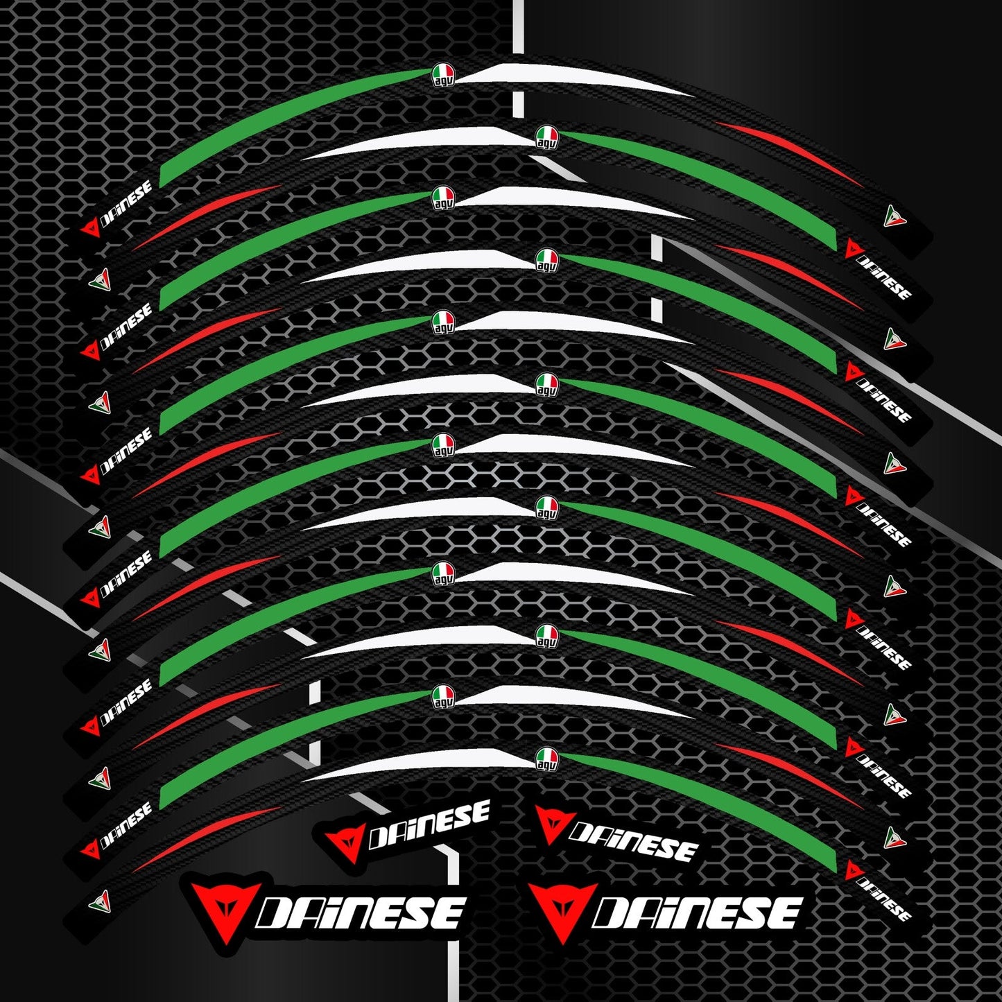 Universal Rim Stickers – Motorcycle Wheel Decals