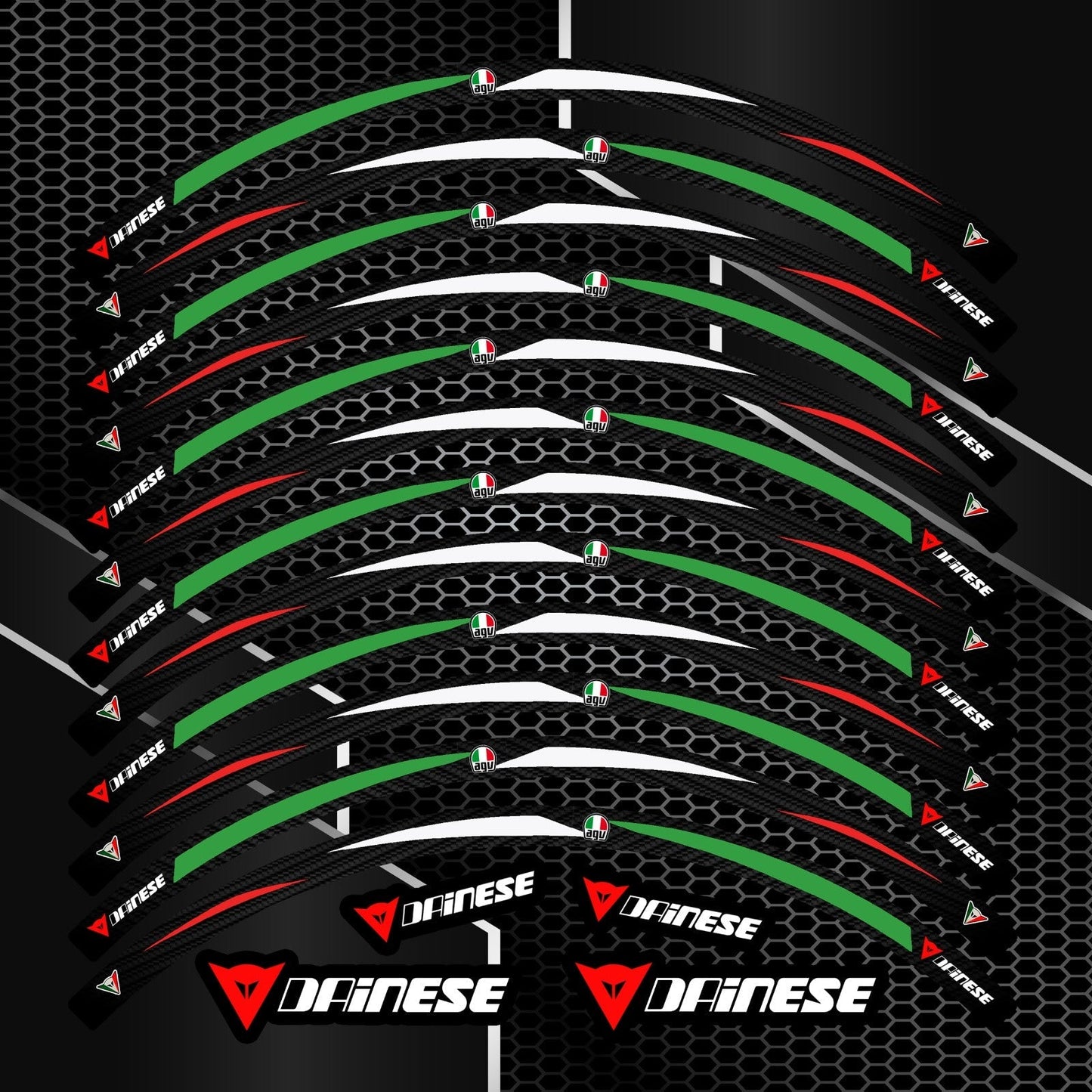 Universal Rim Stickers – Motorcycle Wheel Decals