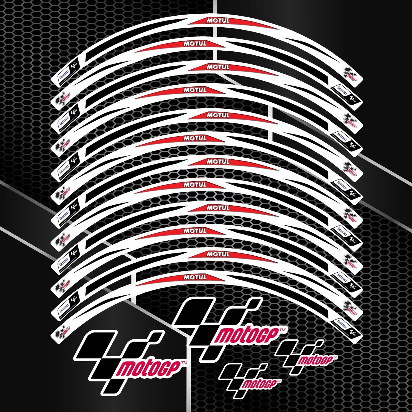 Universal R17 Rim Stickers – Motorcycle Wheel Decals