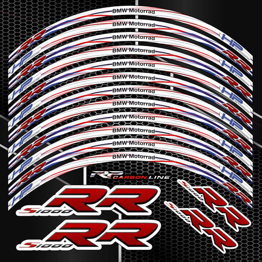 BMW S1000RR HP Rim Stickers – Wheel Decals Kit