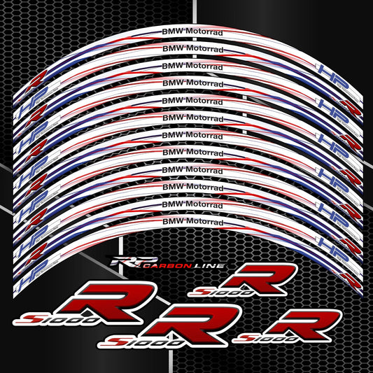BMW S1000R HP Rim Stickers – Wheel Decals Kit