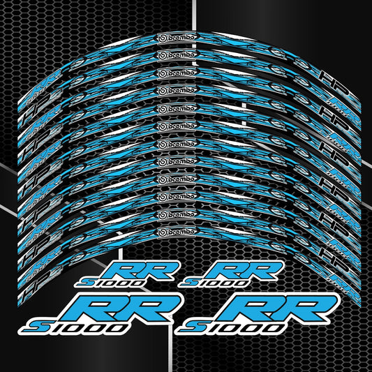 BMW S1000RR HP M Sport Rim Stickers – Wheel Decals Kit