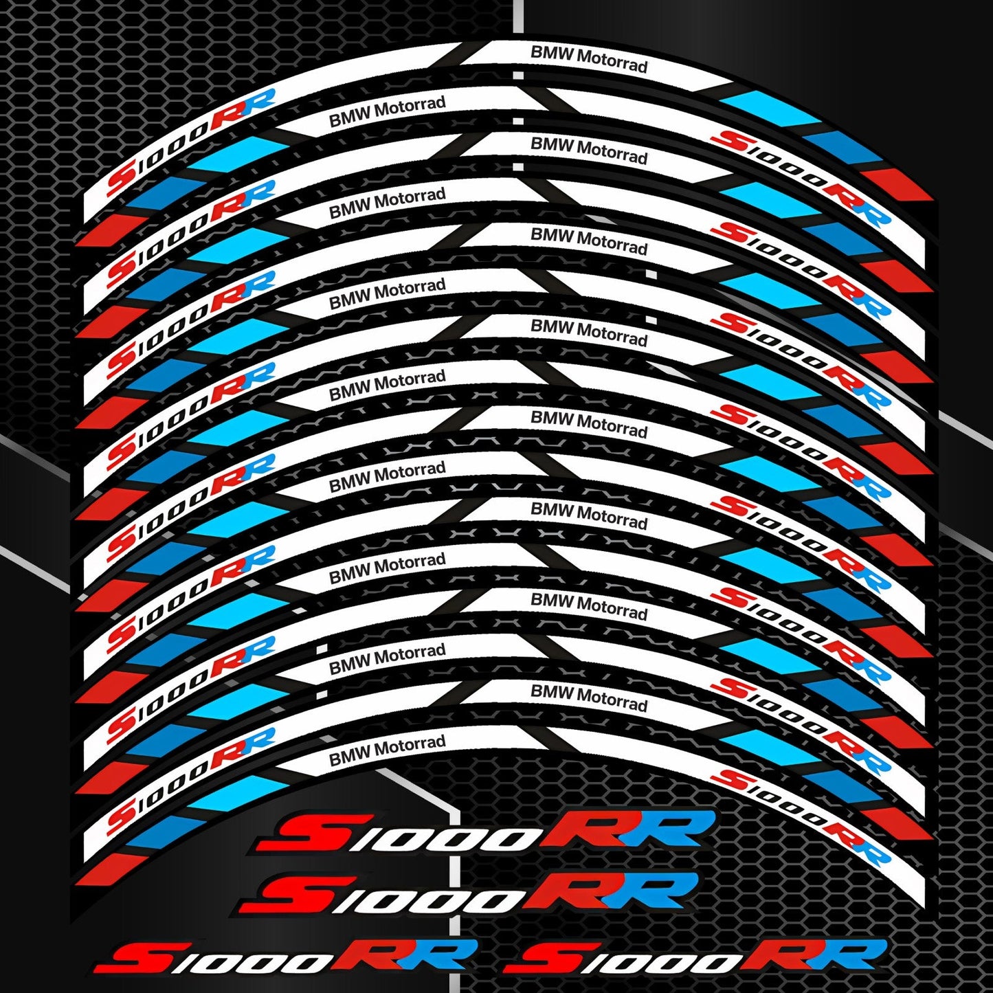 BMW S1000RR M Sport Rim Stickers – Wheel Decals Kit