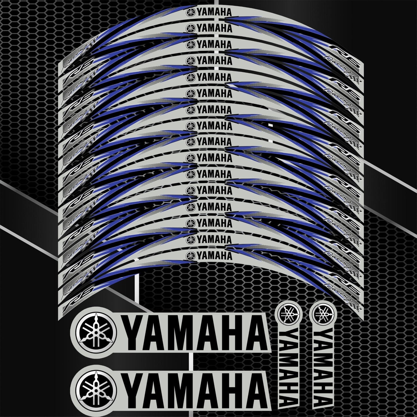 Yamaha Rim Stickers YZF R6 – Wheel Decals Kit