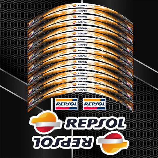 Repsol Rim Stickers – Motorcycle Wheel Decals