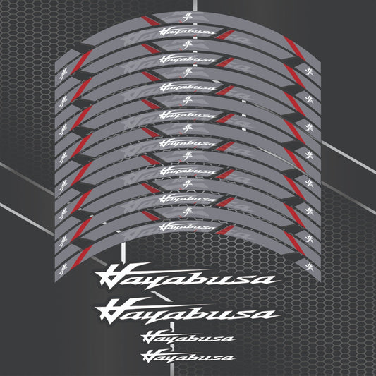 Suzuki Hayabusa Rim Stickers – Wheel Decals Kit