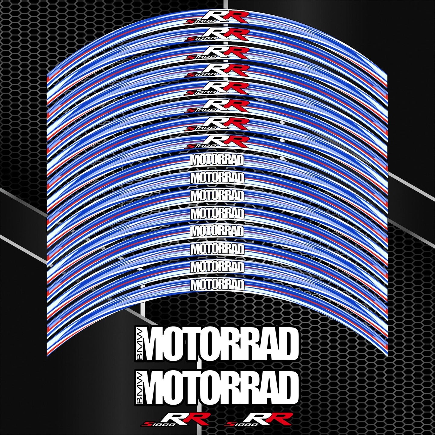 BMW S1000RR Rim Stickers – M Sport