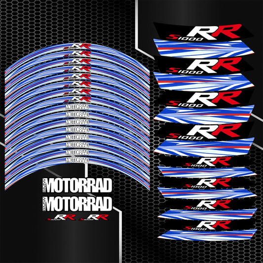 BMW S1000RR Rim Stickers – M Sport Performance Kit