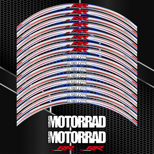 BMW S1000RR Rim Stickers – M Sport Grey
