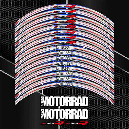 BMW S1000R Rim Stickers – Grey M Sport Edition