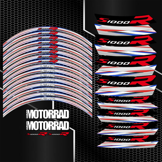 BMW S1000R Rim Stickers – Grey Motorsport Edition