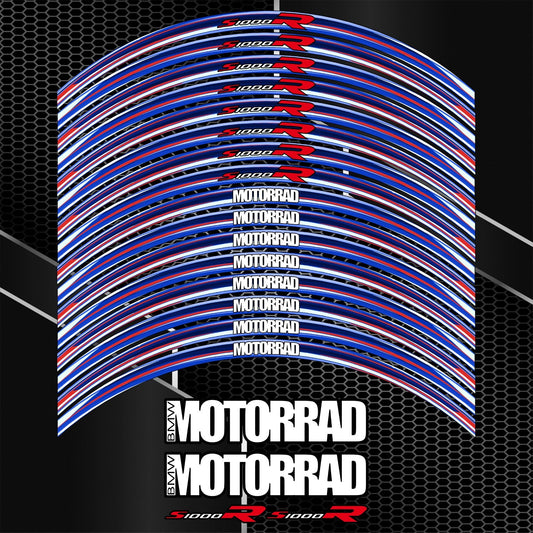 BMW S1000R Rim Stickers – M Sport Stripe