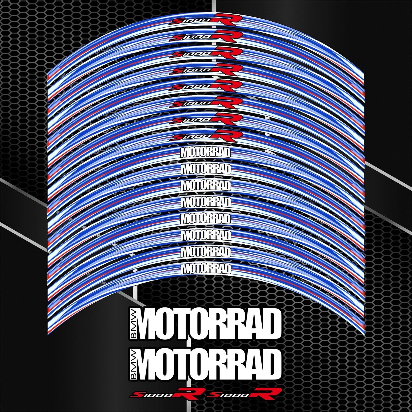 BMW S1000R Rim Stickers – M Sport