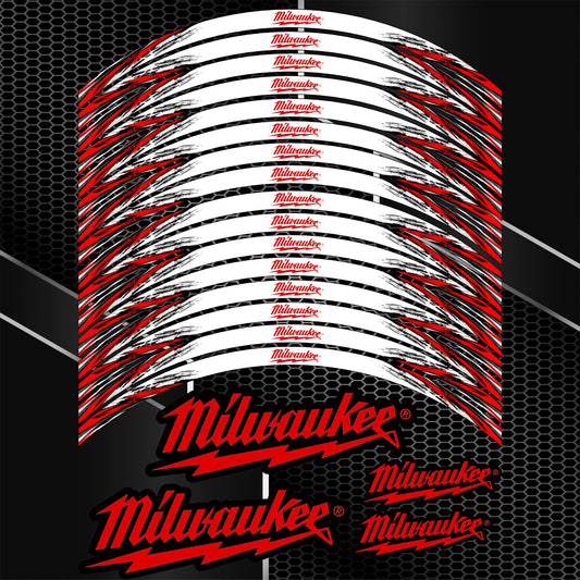 Milwaukee Motorcycle Wheel Decals – Universal Rim Stickers
