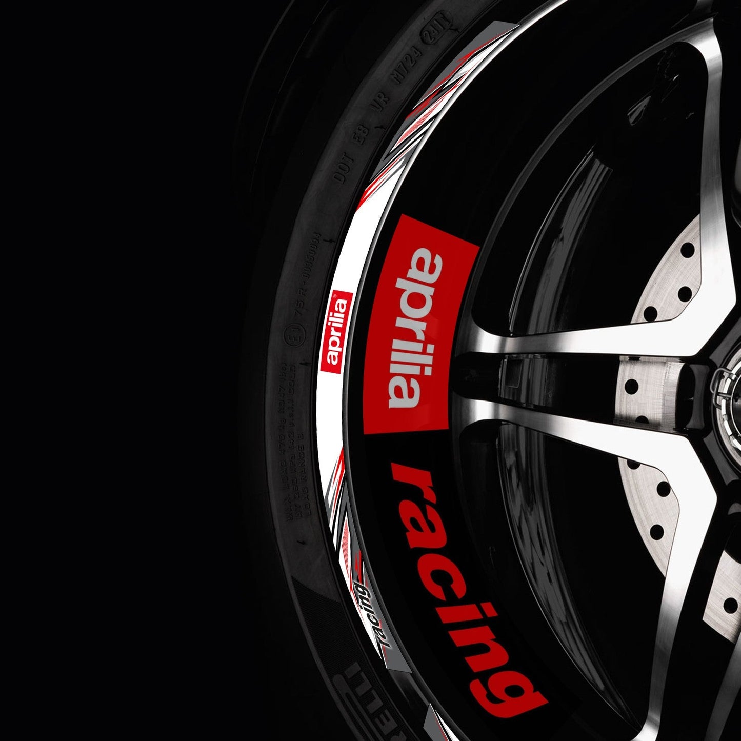 Aprilia Rim Stickers RSV4 RS – Wheel Decals Kit