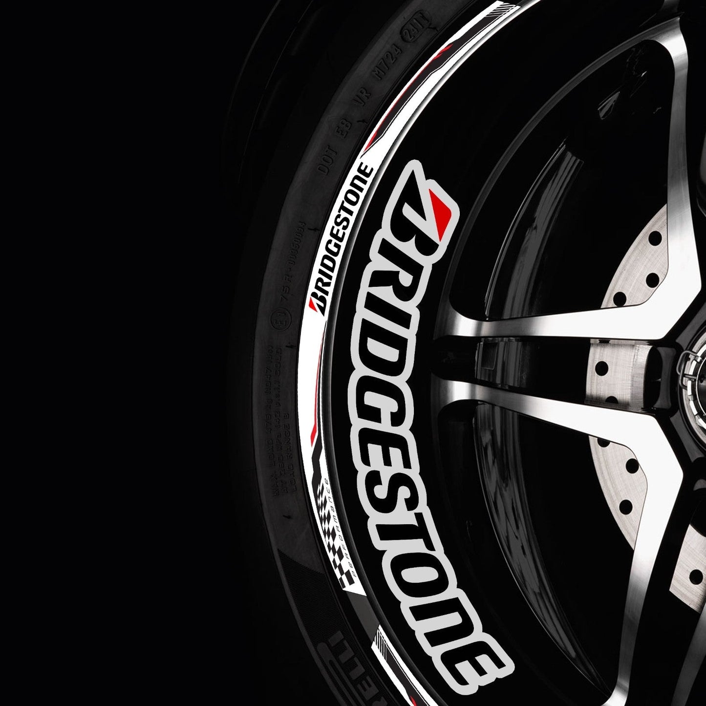 Bridgestone Rim Stickers – Universal Wheel Decals