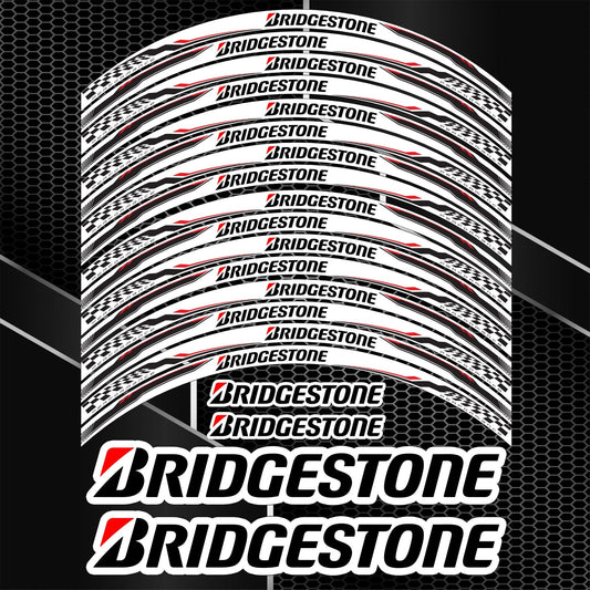 Bridgestone Rim Stickers – Universal Wheel Decals