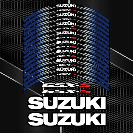 Suzuki GSXS750 GSXS1000 Rim Stickers – 20pcs Wheel Decals