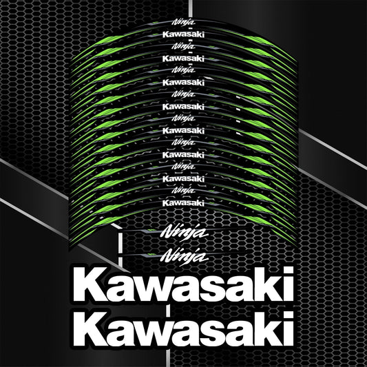 Kawasaki Ninja Rim Stickers – Wheel Decals Kit