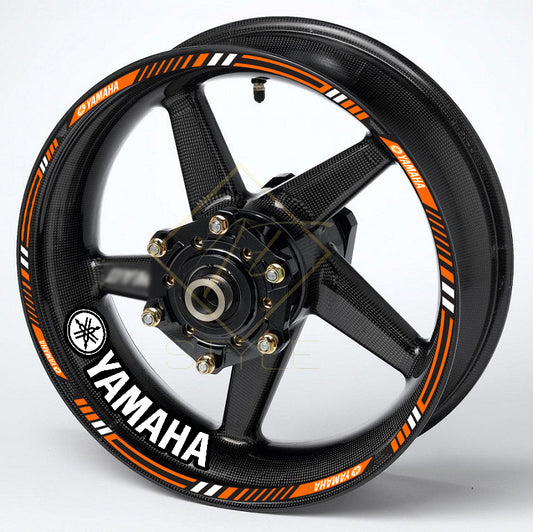 YAMAHA Motorcycle Wheel Decals – Rim & Inner Stickers