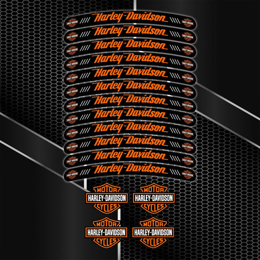 Harley Davidson Rim Stickers – Motorcycle Wheel Decals