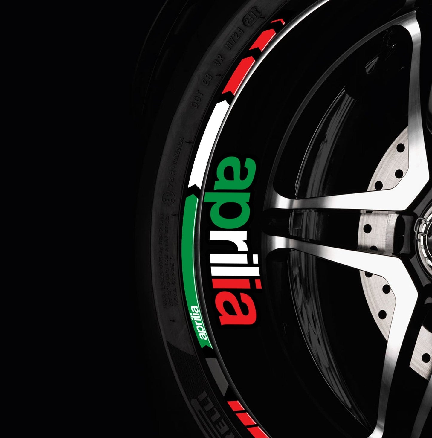 Aprilia Rim Stickers RSV4 RS – Italy Edition Wheel Decals