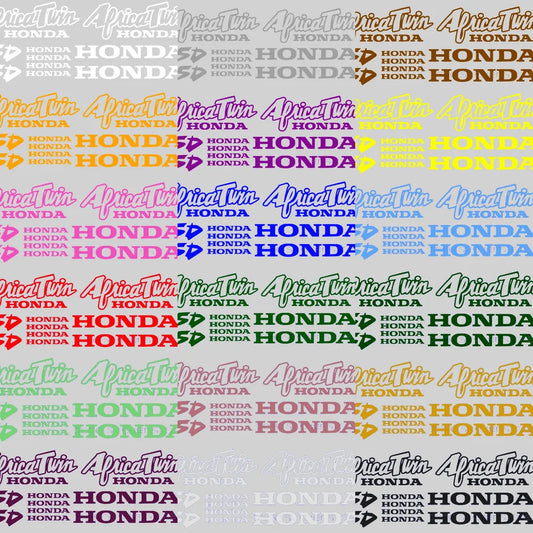 Repeating pattern of Honda logos and text on a white background