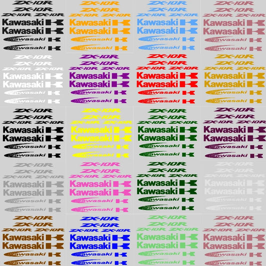 Kawasaki ZX-10R Racing Decal Kit - Motorcycle Graphics Kit