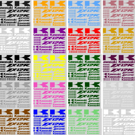 Kawasaki Ninja ZX-12R Racing Decal Kit - Motorcycle Graphics Kit