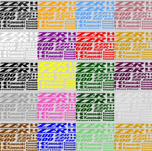 Kawasaki ZZ-R 600 - Zestaw naklejek na motocykl