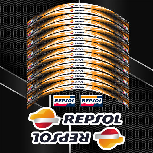 REPSOL Motorcycle Wheel Decals