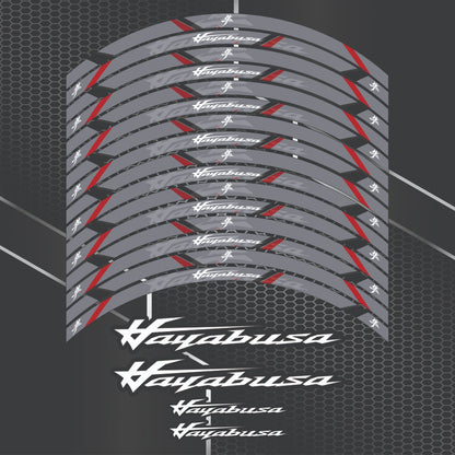 Suzuki Hayabusa Wheel Decals – Rim Stickers Kit
