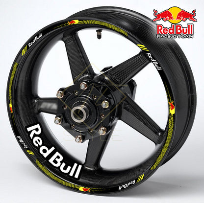 RedBull Motorcycle Wheel Decals – Universal Rim Stickers (20pcs)