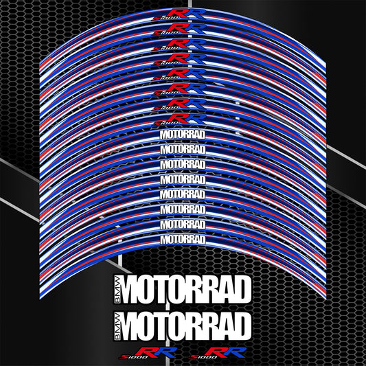 BMW S1000RR Wheel Decals Sport Rim Stickers (20pcs)