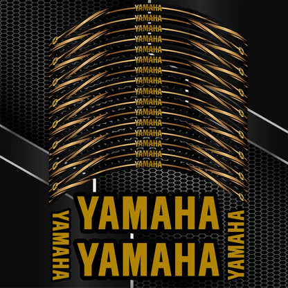 YAMAHA YZF R1 / R6 / R7 Motorcycle Wheel Decals – Rim & Inner Stickers