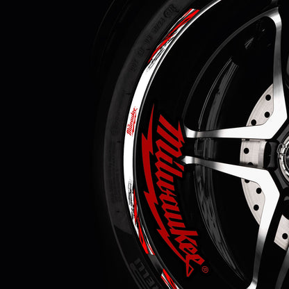 Milwaukee Motorcycle Wheel Decals – Universal Rim Stickers