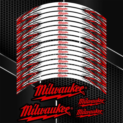 Milwaukee Motorcycle Wheel Decals – Universal Rim Stickers