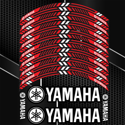 YAMAHA Motorcycle Wheel Decals – Rim & Inner Stickers