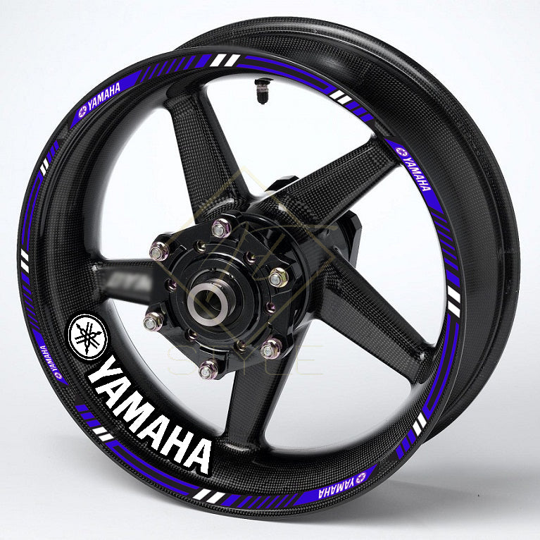 YAMAHA Motorcycle Wheel Decals – Rim & Inner Stickers