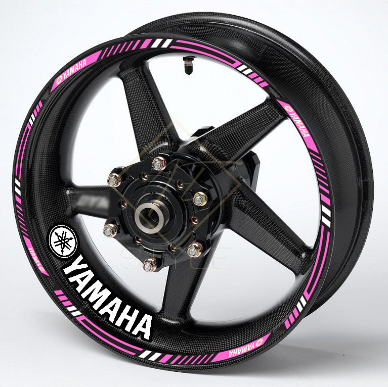 YAMAHA Motorcycle Wheel Decals – Rim & Inner Stickers