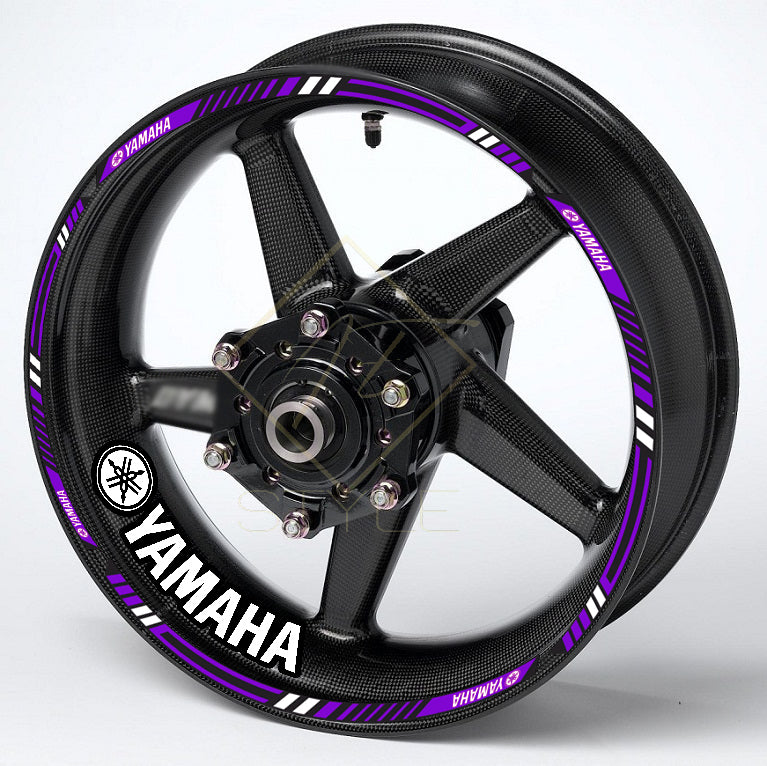 YAMAHA Motorcycle Wheel Decals – Rim & Inner Stickers