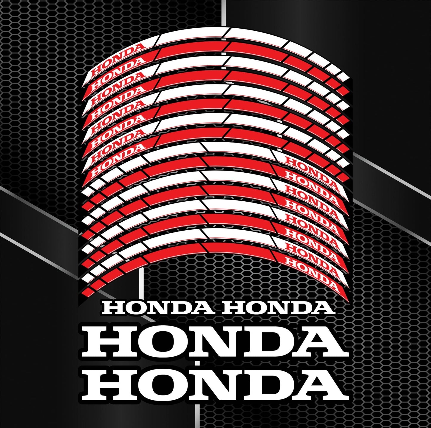 HONDA Fireblade Wheel Decals – Any Colour Rim Stickers