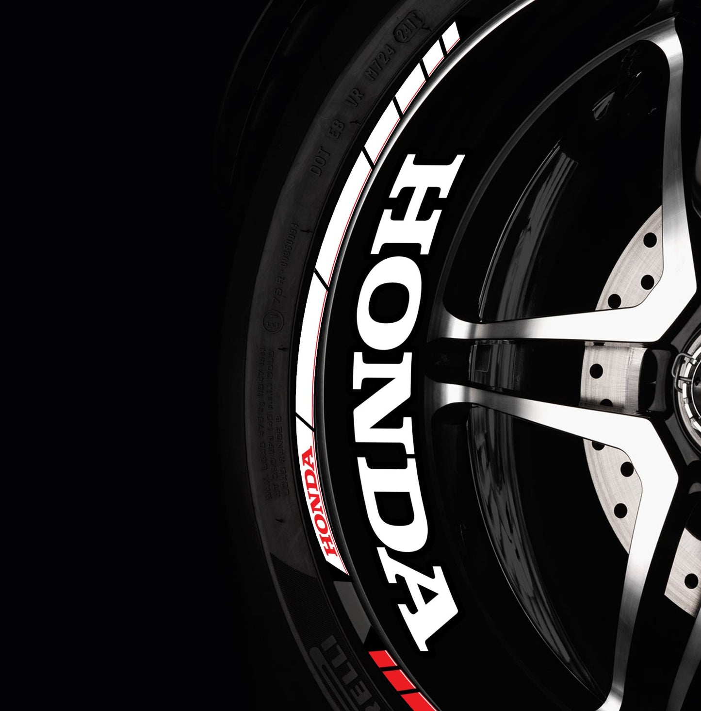 HONDA Fireblade Wheel Decals – Any Colour Rim Stickers