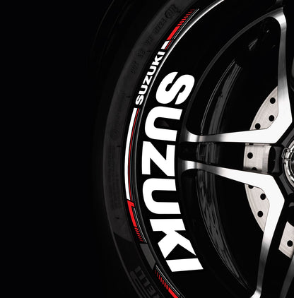 Suzuki Motorcycle Wheel Decals – Rim Inner Stickers