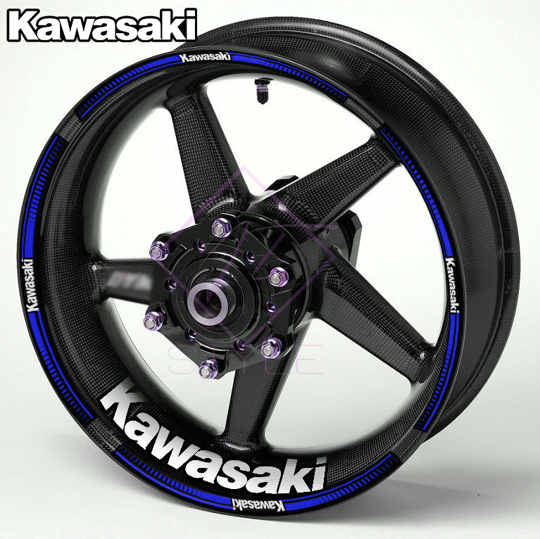 KAWASAKI Ninja Wheel Decals – Any Colour Rim Stickers (20pcs)