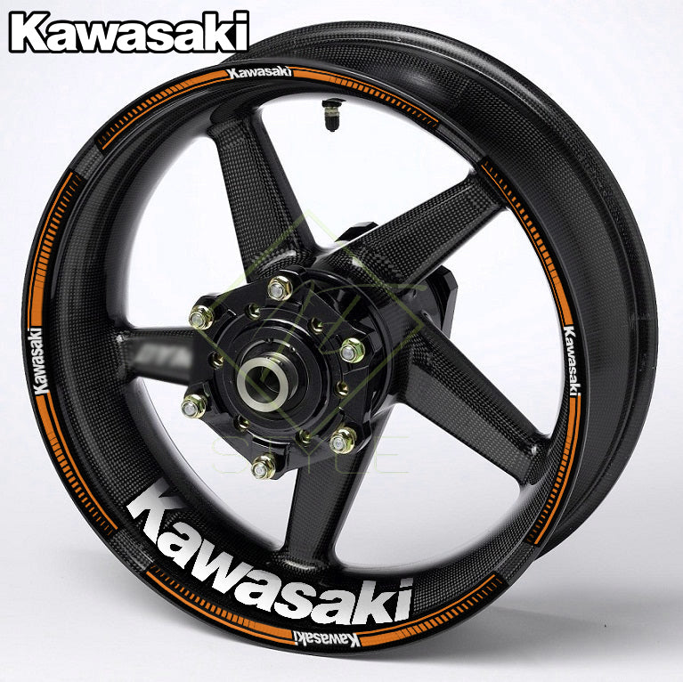 KAWASAKI Ninja Wheel Decals – Any Colour Rim Stickers (20pcs)