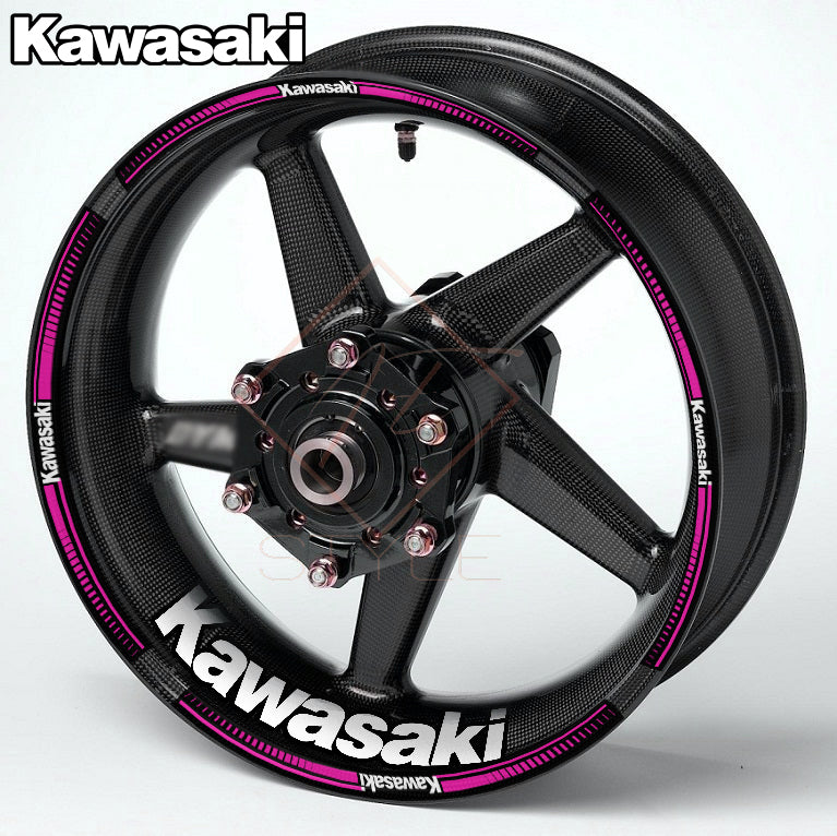 KAWASAKI Ninja Wheel Decals – Any Colour Rim Stickers (20pcs)