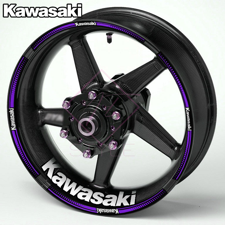 KAWASAKI Ninja Wheel Decals – Any Colour Rim Stickers (20pcs)