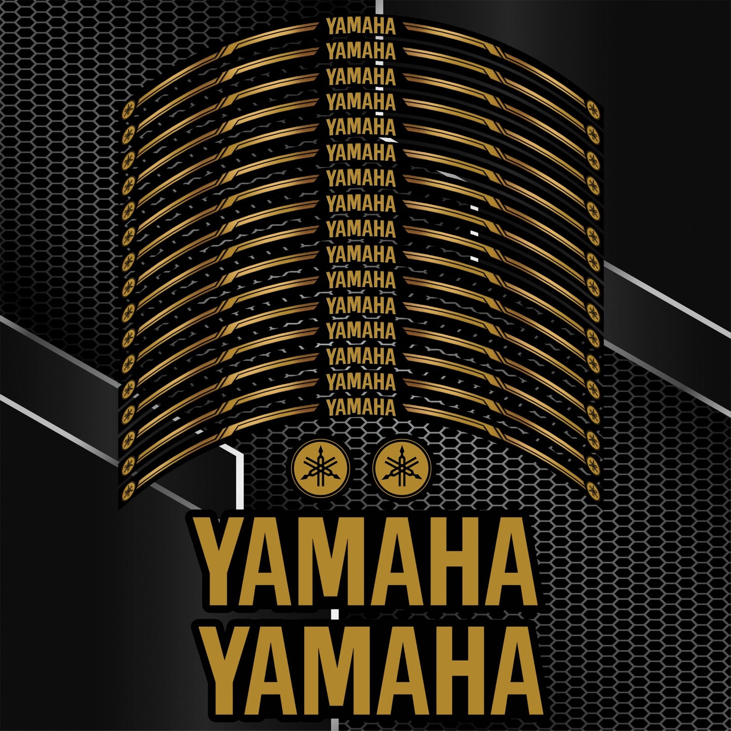 YAMAHA YZF / MT Motorcycle Wheel Decals – Rim & Inner Stickers