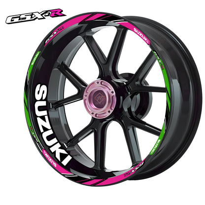 Suzuki GSXR/Gixxer Motorcycle Wheel Decals – Rim Inner Stickers